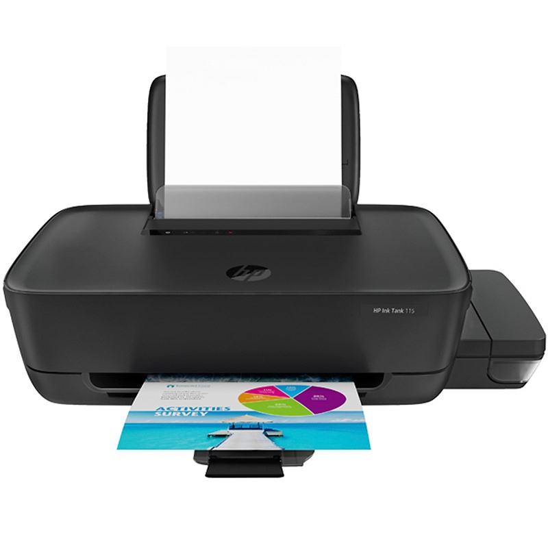 Máy in phun màu HP Ink Tank 115  Hệ thống tiếp mực ngoài của hãng  - Hàng HP Việt Nam