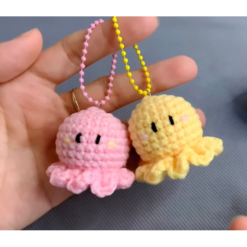 [Crochet] 🐙 Móc Khoá Bạch Tuộc Mini Siêu Cưng 🐙