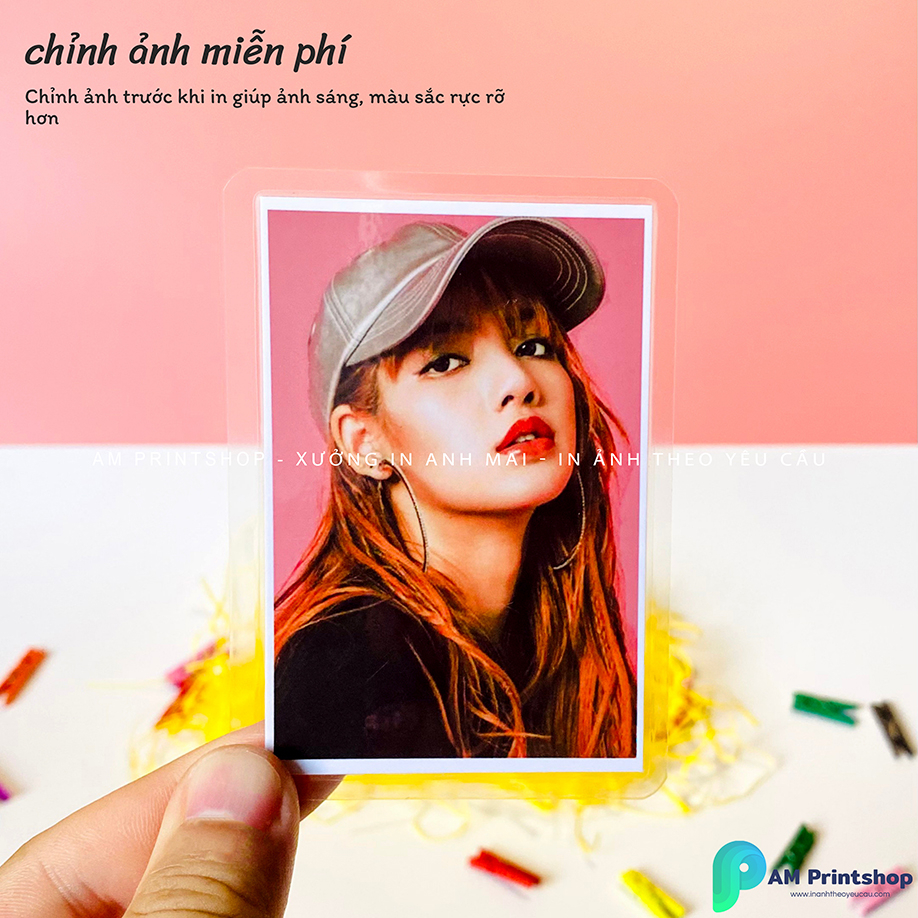 In ảnh theo yêu cầu 9x12 ép plastic tràn viền, bo góc