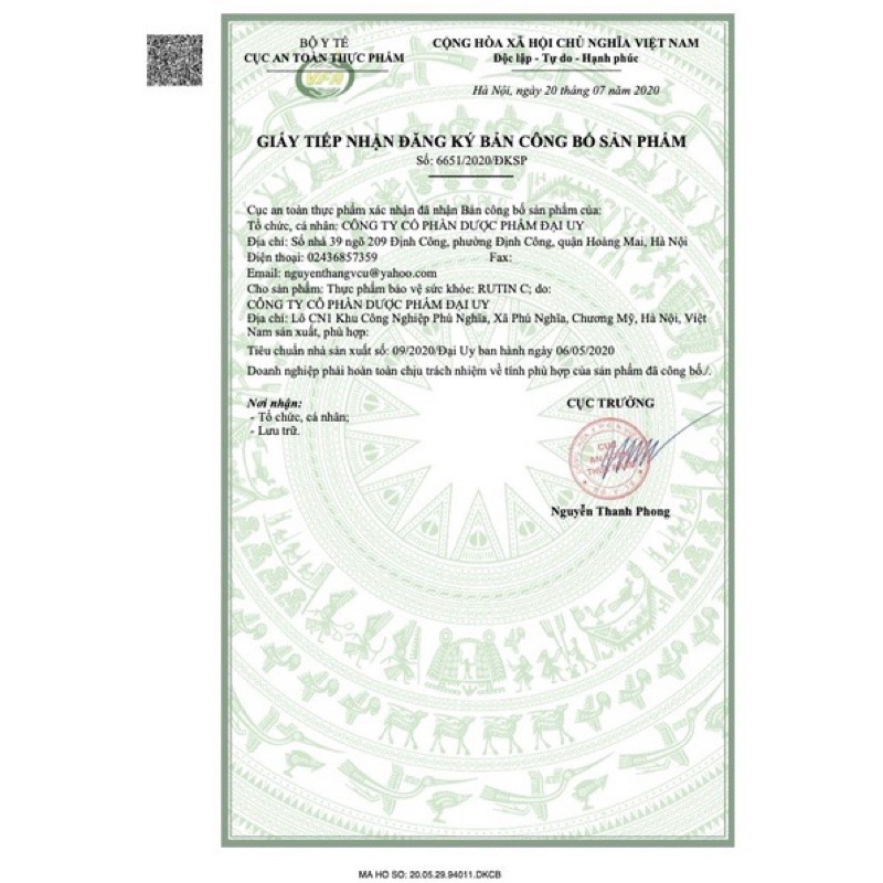 ✅ Rutin C Đại Uy/ Rutin c -Giúp Tăng Tính Bền Mạch Máu, Giảm Chảy Máu Chân Răng - Hộp 100 Viên