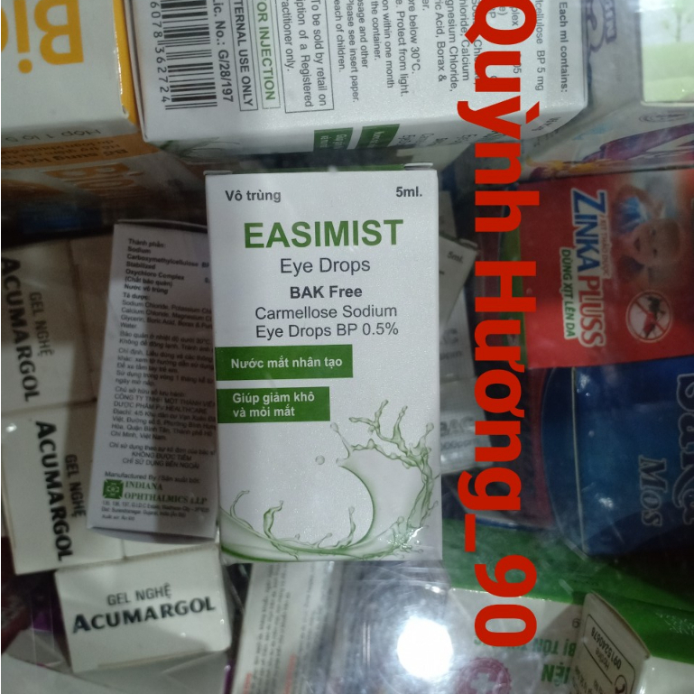 Dung dịch bảo vệ mắt EASIMIST 5ml giúp mắt bớt khô mỏi