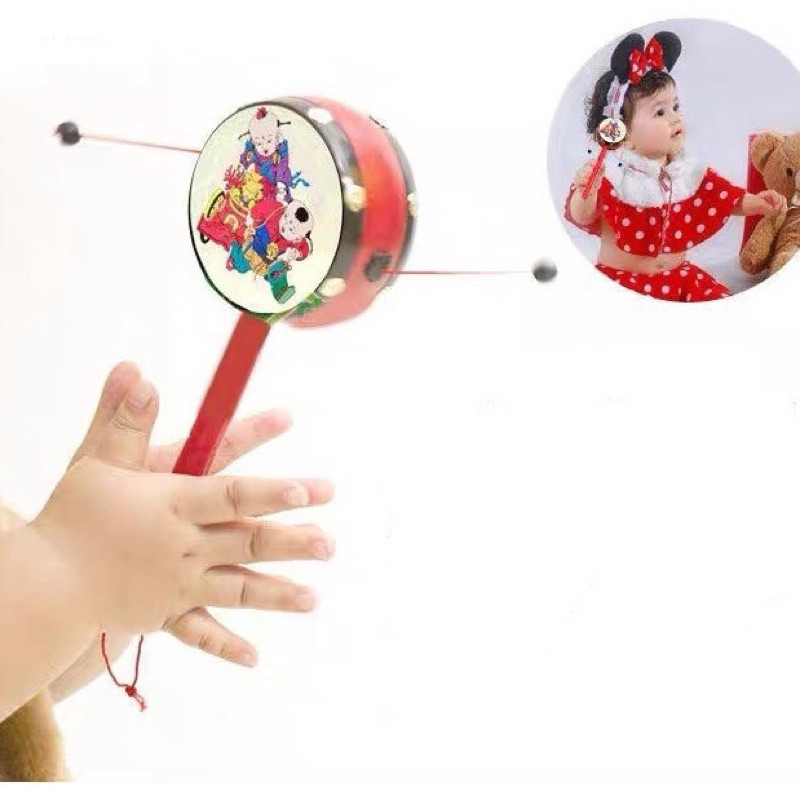 Trống lắc -đồ chơi Trung Thu truyền thống cho bé