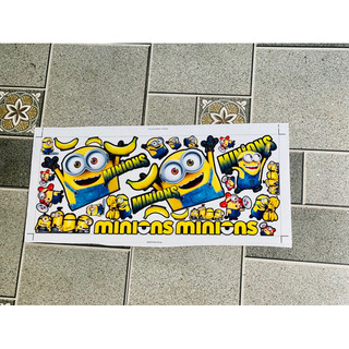Combo logo sticker minions dán trang trí xe máy