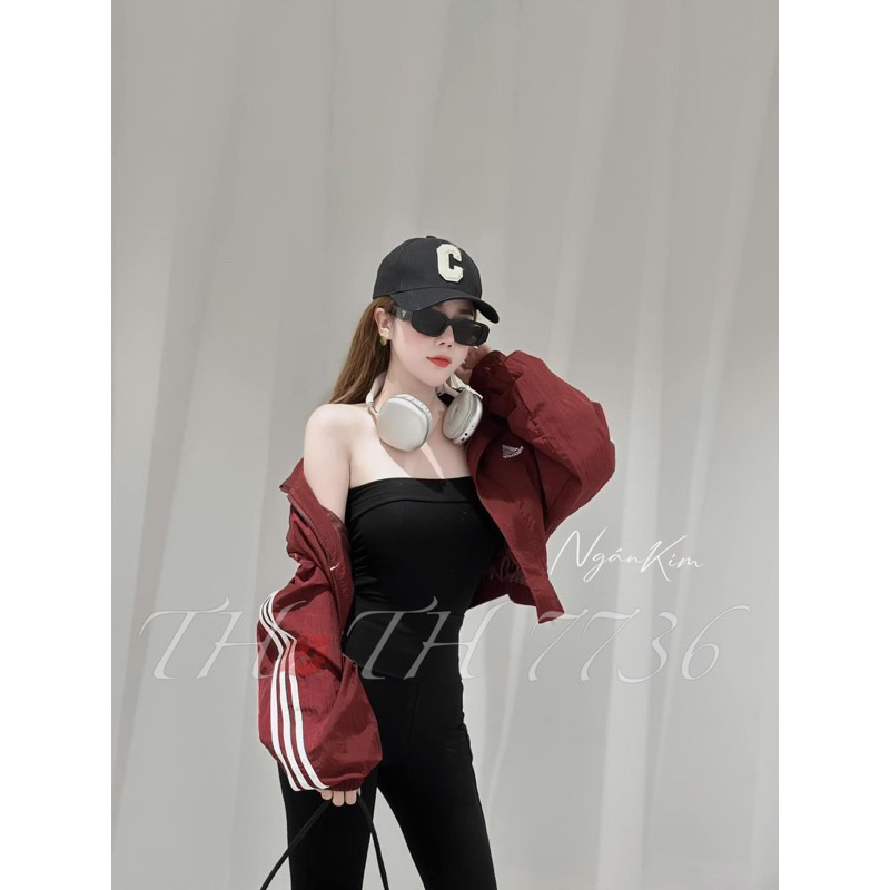 Áo Khoác Gió Ba len Sọc Viền QCCC