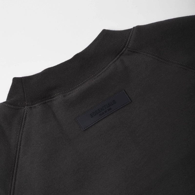 SWEATER NỈ ESSENTIALS OFFBLACK