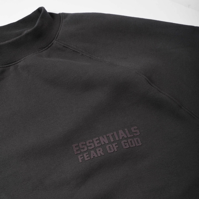 SWEATER NỈ ESSENTIALS OFFBLACK