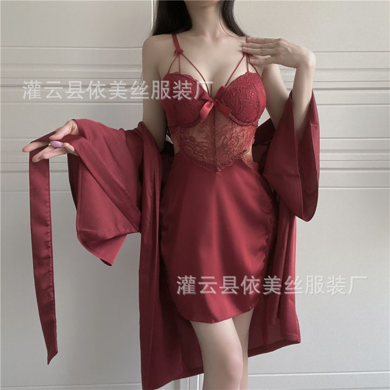 Váy ngủ nữ đầm ngủ sexy lụa 2 dây có gọng và đệm ngực cao cấp mặc nhà gợi cảm quyến rũ Fijito | BigBuy360 - bigbuy360.vn