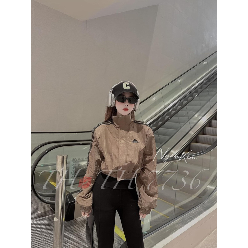 Áo Khoác Gió Ba len Sọc Viền QCCC