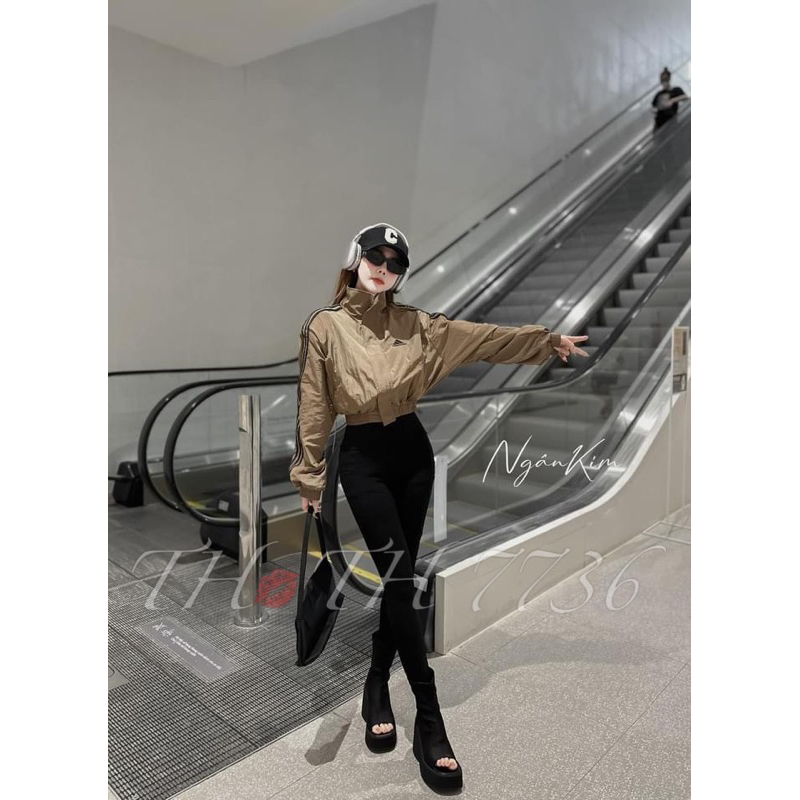 Áo Khoác Gió Ba len Sọc Viền QCCC