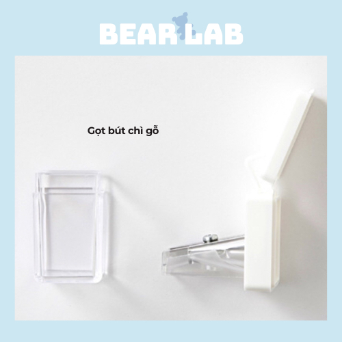 Bút chì kim trong suốt tối giản Muji chính hãng ngòi 0.5mm