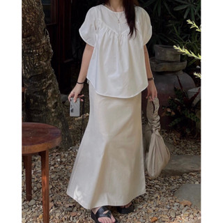 DOB - Chân váy linen dài Bim