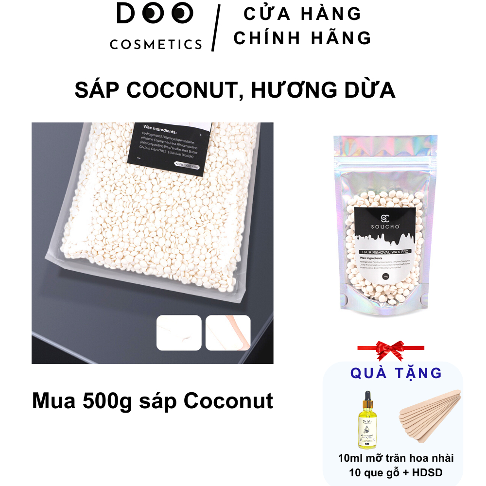 100g Sáp wax lông nách, wax râu nam cứng sạch, wax ria mép bikini, loại siêu bám lông, wax dẻo, thơm, tặng kèm que gỗ to