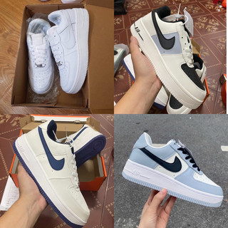 Giày thể thao nam nữ đen trắng, AF1 có hộp