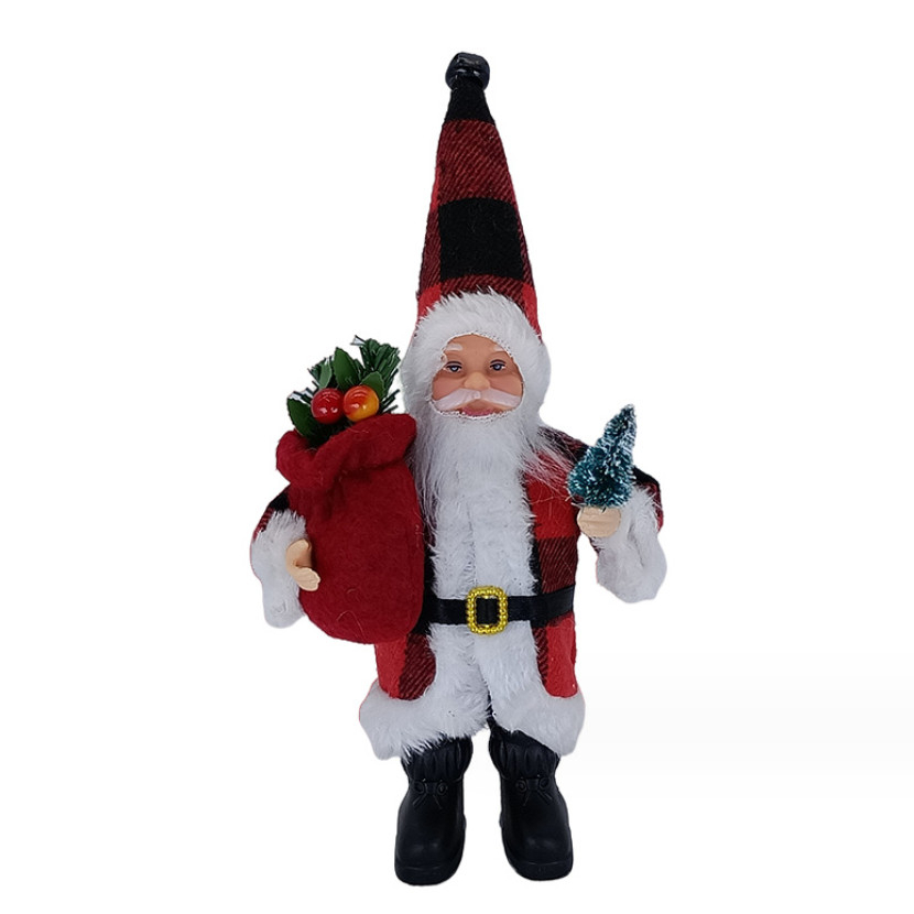 Ông Già Noel Đứng Cao 18cm Trang trí Cây Thông, Trang Trí Noel Giáng Sinh