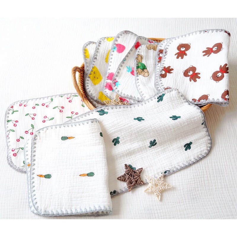 Gối Xô Sơ Sinh,Gối Xô Sợi Tre Mềm Mịn 10 Lớp Cao Cấp Thấm Hút Mồ Hôi Cho Bé Sơ Sinh