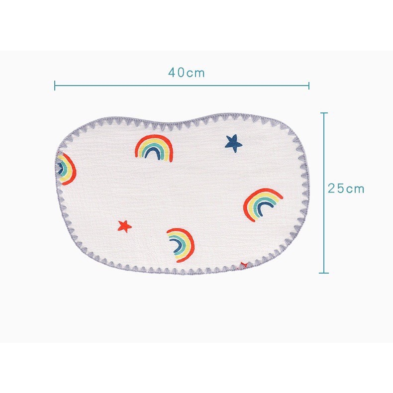 Gối Xô Sơ Sinh,Gối Xô Sợi Tre Mềm Mịn 10 Lớp Cao Cấp Thấm Hút Mồ Hôi Cho Bé Sơ Sinh