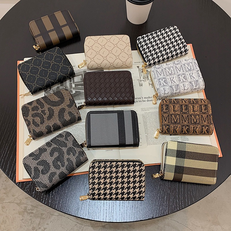 Ví mini thương hiệu da đẹp đựng thẻ nhiều ngăn