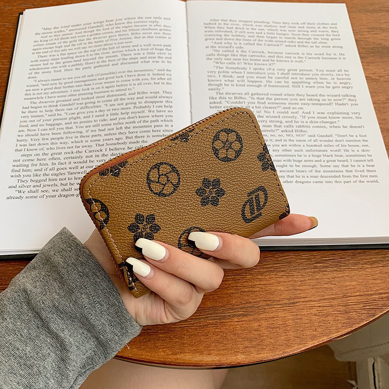 Ví mini thương hiệu da đẹp đựng thẻ nhiều ngăn