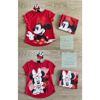 Áo thun Disney chuột Minnie - màu đỏ cho bé gái