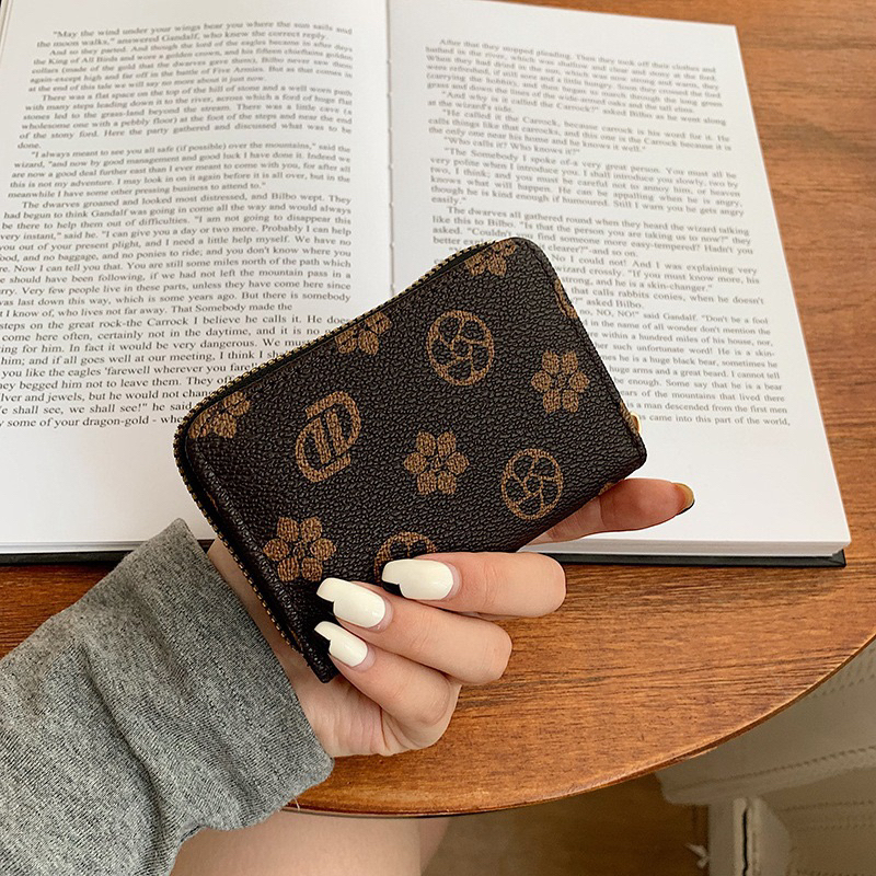 Ví mini thương hiệu da đẹp đựng thẻ nhiều ngăn