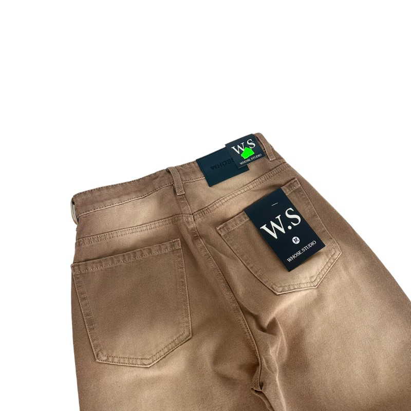 BROWN WASH JEANS - Quần jeans nâu wash