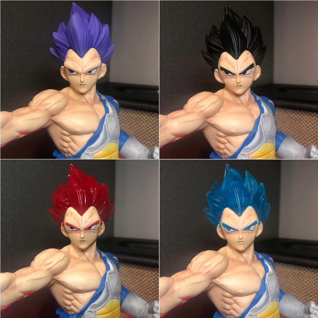 Mô hình Vegeta kèm 8 đầu 29 cm có LED  - Dragon Ball