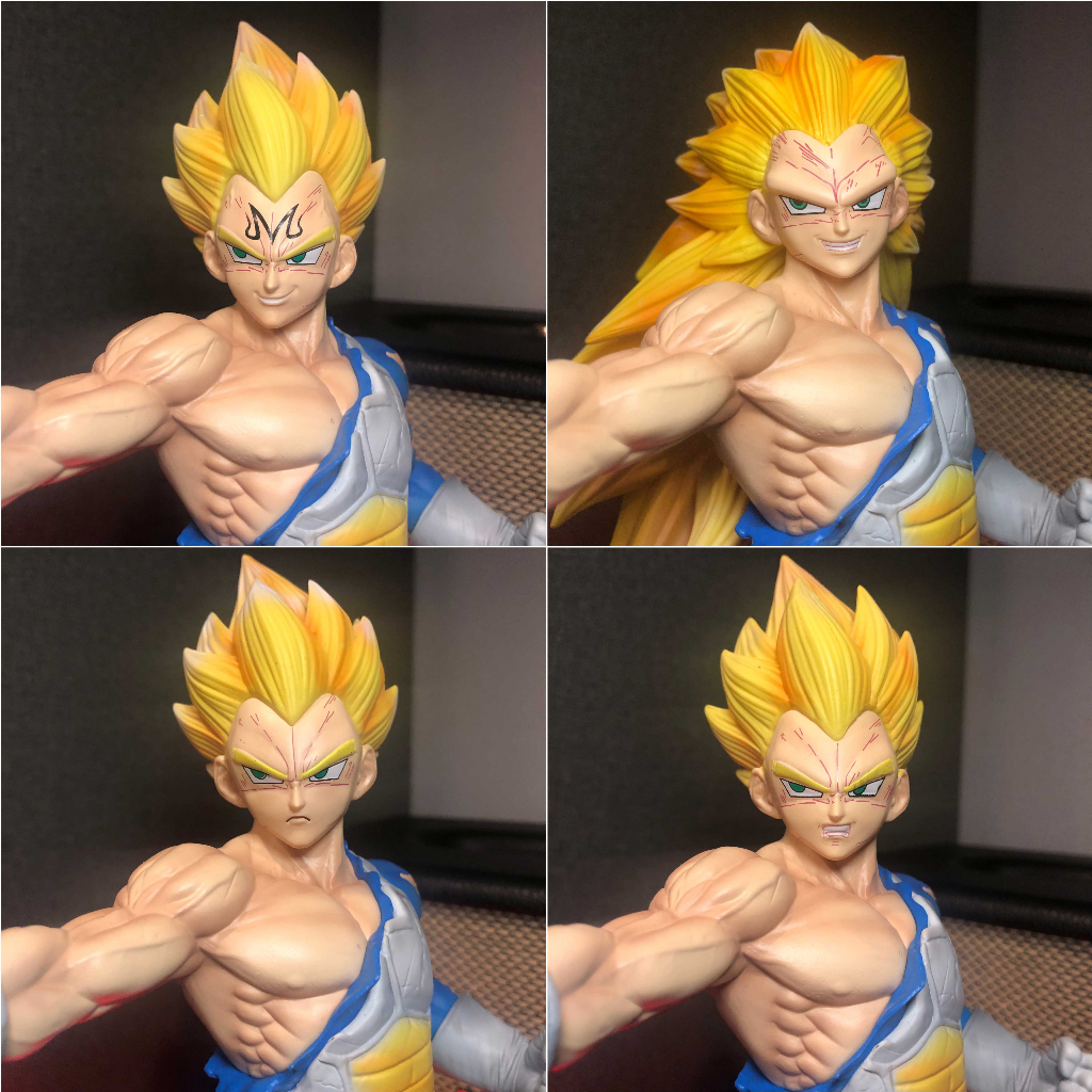 Mô hình Vegeta kèm 8 đầu 29 cm có LED  - Dragon Ball