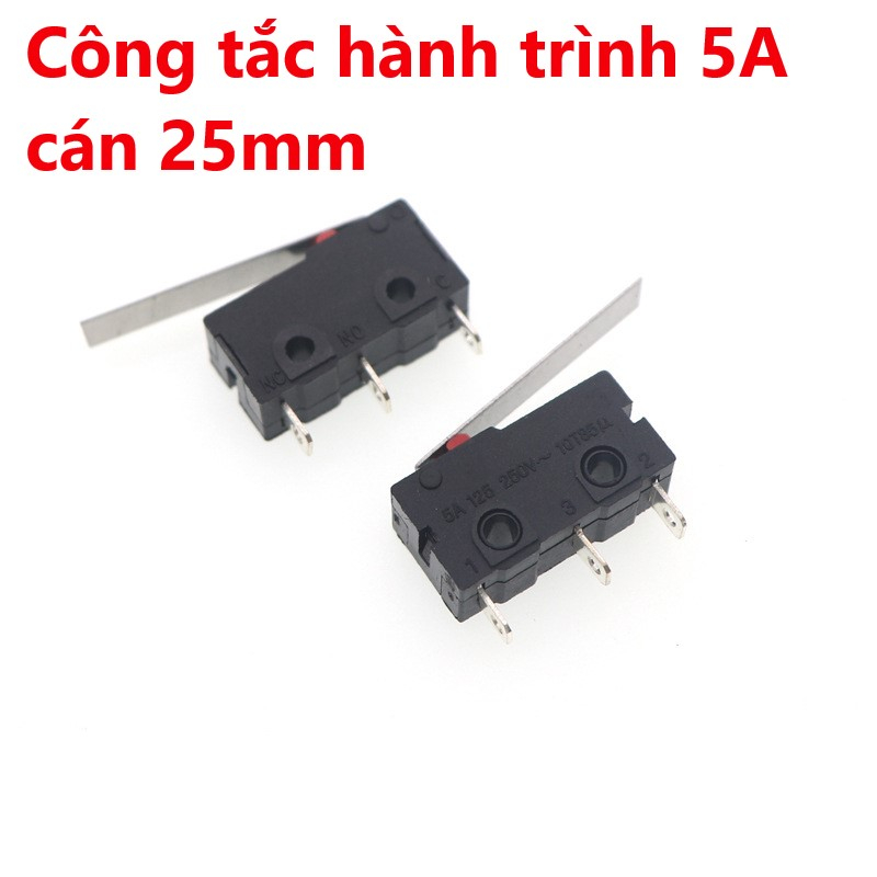 Công Tắc hành Trình Có Bánh Xe KW11 5A-250V - Kích Thước 6.4*20mm, KW12-A không cán, KW11-3Z-2 cán dài 16mm, 25mm