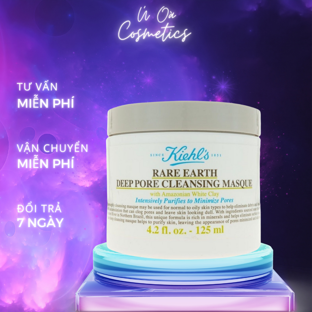 Mặt nạ đất sét Kiehl’s Rare Earth Deep Pore Cleansing Masque - Mask đất sét Kiehls 125ml