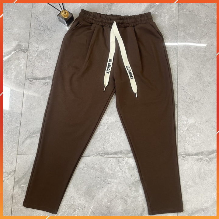 Quần nữ mẫu mới, quần baggy nữ có dây, quần thể thao dáng baggy vải Umi hàn co giãn 4 chiều, thấm hút mô hôi, mền mát..