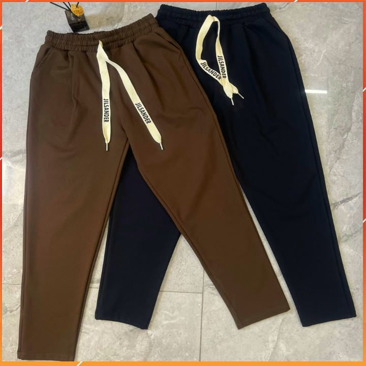 Quần nữ mẫu mới, quần baggy nữ có dây, quần thể thao dáng baggy vải Umi hàn co giãn 4 chiều, thấm hút mô hôi, mền mát..