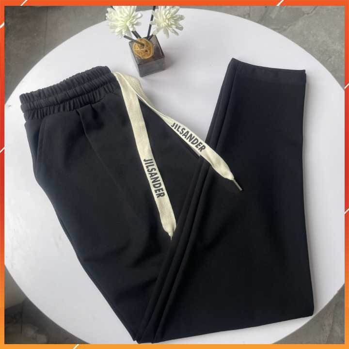 Quần nữ mẫu mới, quần baggy nữ có dây, quần thể thao dáng baggy vải Umi hàn co giãn 4 chiều, thấm hút mô hôi, mền mát..