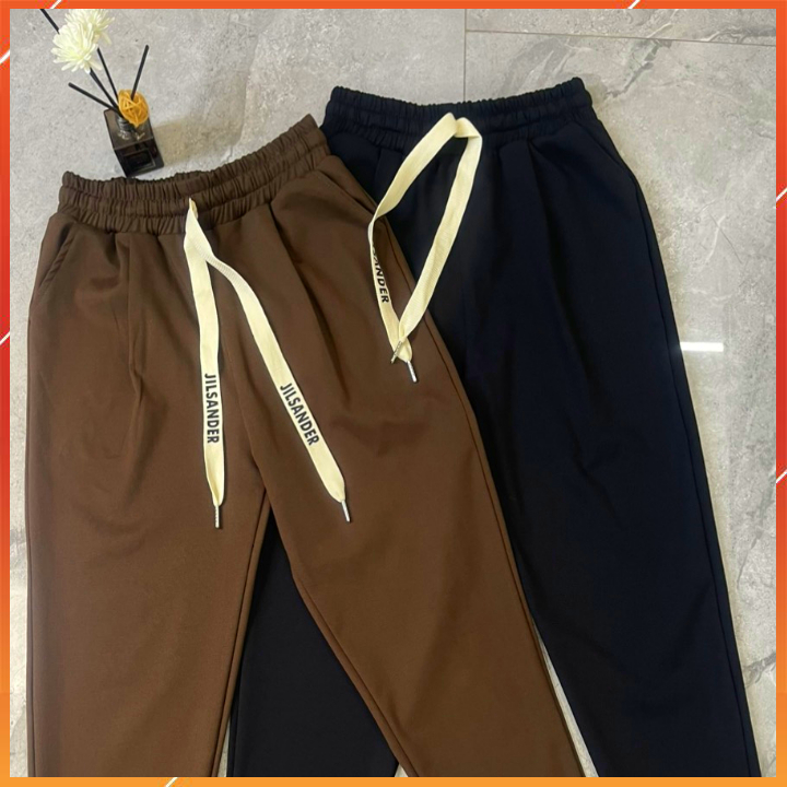 Quần nữ mẫu mới, quần baggy nữ có dây, quần thể thao dáng baggy vải Umi hàn co giãn 4 chiều, thấm hút mô hôi, mền mát..