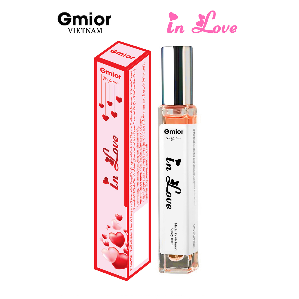 Nước Hoa Nữ In Love Dành Cho Phái Nữ Hương Thơm Nhẹ Nhàng Cuốn Hút Gợi Cảm, Dạng Xịt 10ml & 2ml Gmior Chính Hãng