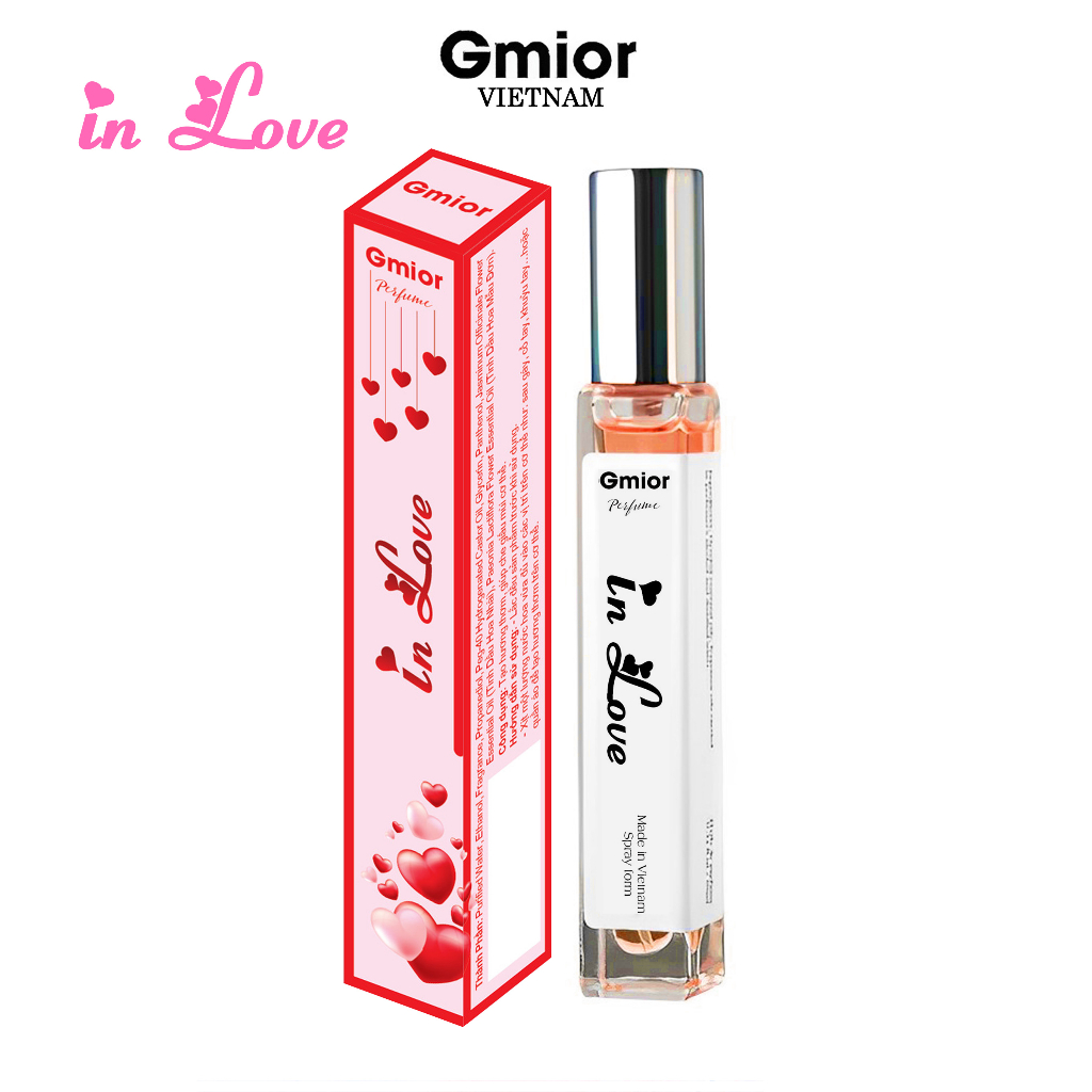Nước Hoa Nữ In Love Dành Cho Phái Nữ Hương Thơm Nhẹ Nhàng Cuốn Hút Gợi Cảm, Dạng Xịt 10ml & 2ml Gmior Chính Hãng