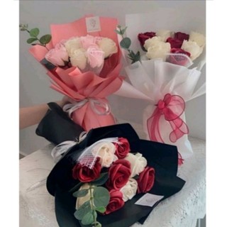 bó hoa hồng sáp 9 bông