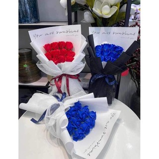 bó hoa hồng sáp 9 bông