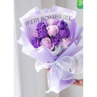 bó hoa hồng sáp 9 bông