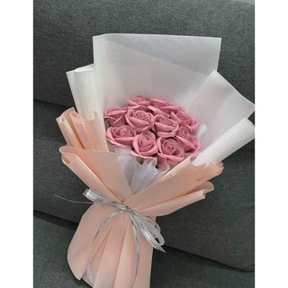 bó hoa hồng sáp 9 bông