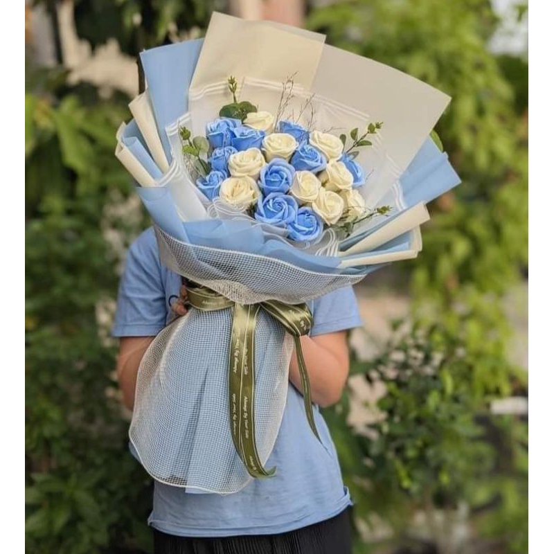 Bó hoa hồng sáp 15 bông