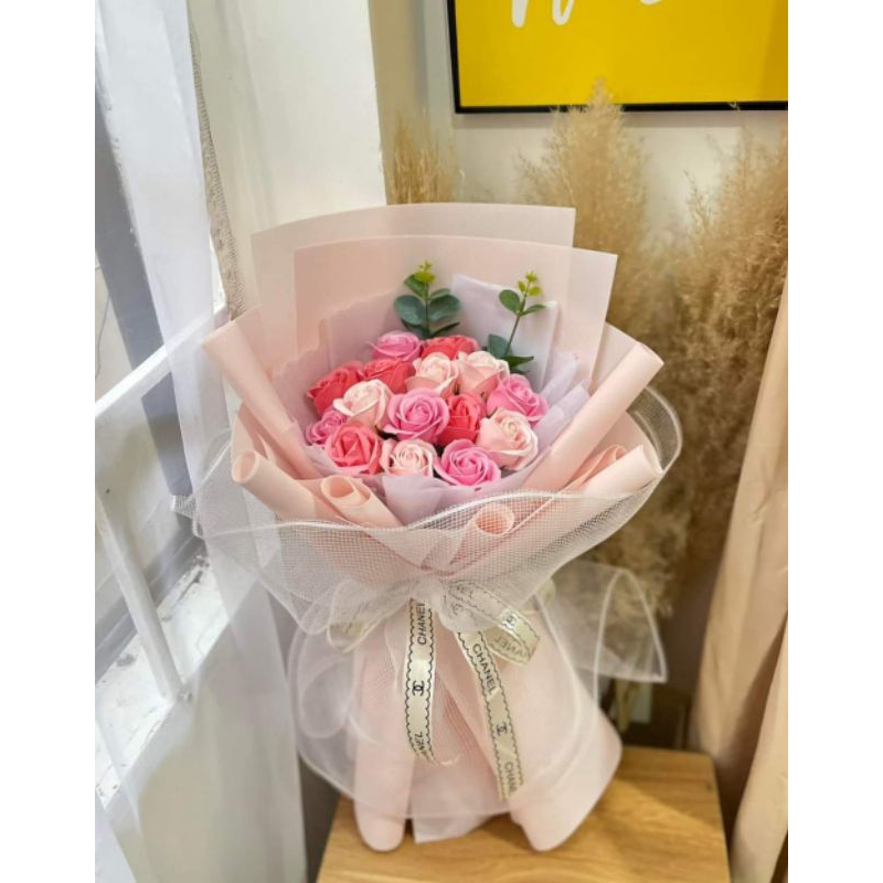 Bó hoa hồng sáp 15 bông