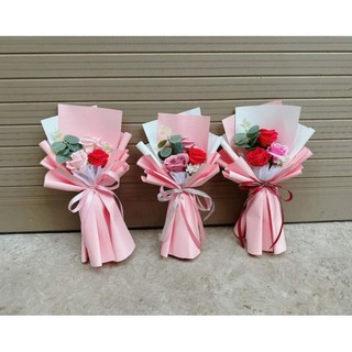 Bó hoa hồng sáp 3 bông