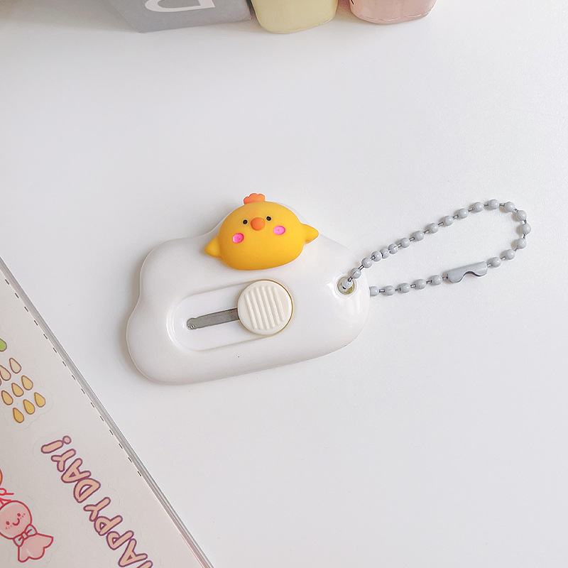 Dao Rọc Cắt Giấy Mini Hình Đám Mây Có Charm Cute Dùng Đê Cắt Giấy Thủ Công, Washi Sticker