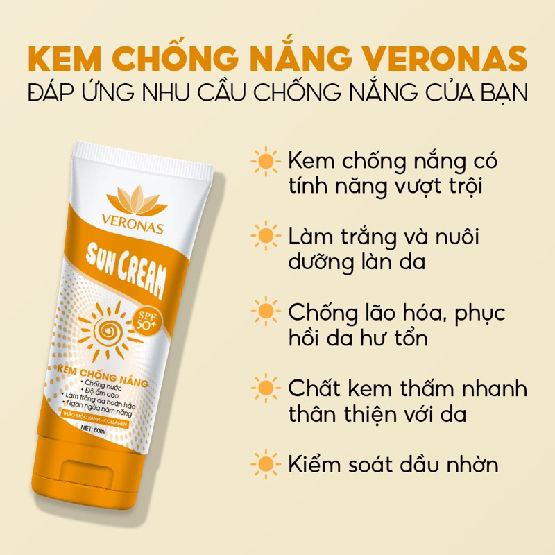 Kem chống nắng Veronas