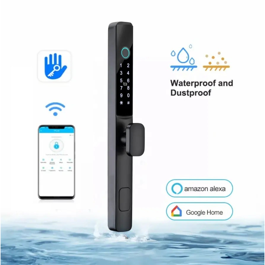 Khóa vân tay cửa nhôm xingfa, sắt, gỗ quản lý qua App TTLock