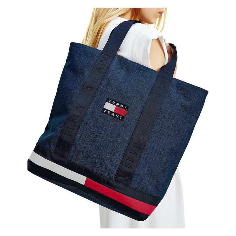 Túi tommy tote denim