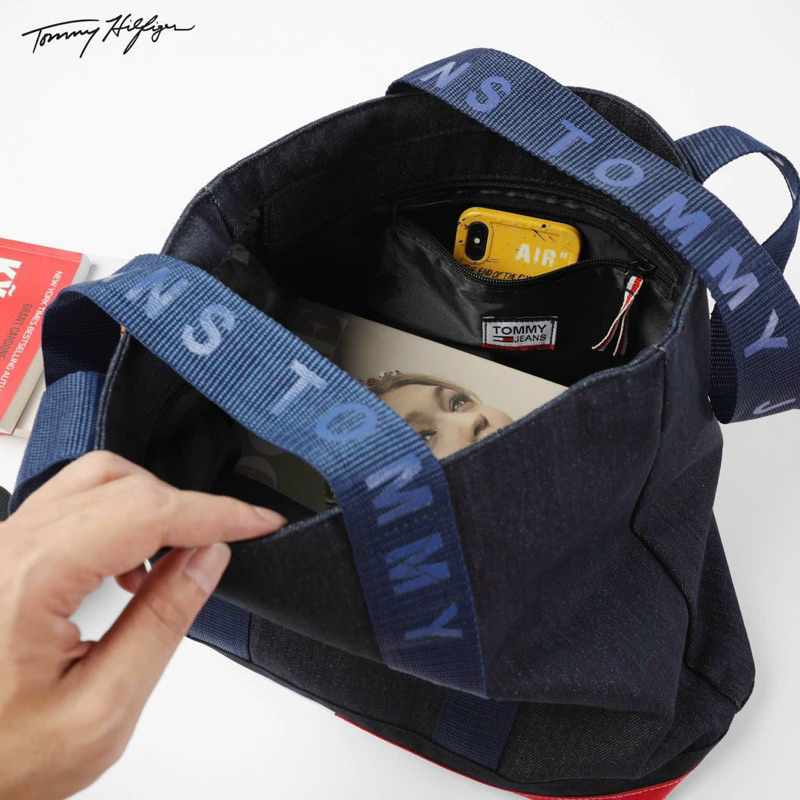 Túi tommy tote denim
