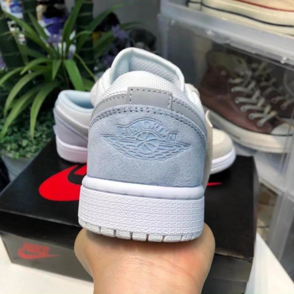 Giày Jordan cổ thấp Low Paris xám Cao Cấp Full Bill Box, Giày Sneaker JD AF1 thể thao nam nữ ullzang đi học đi chơi