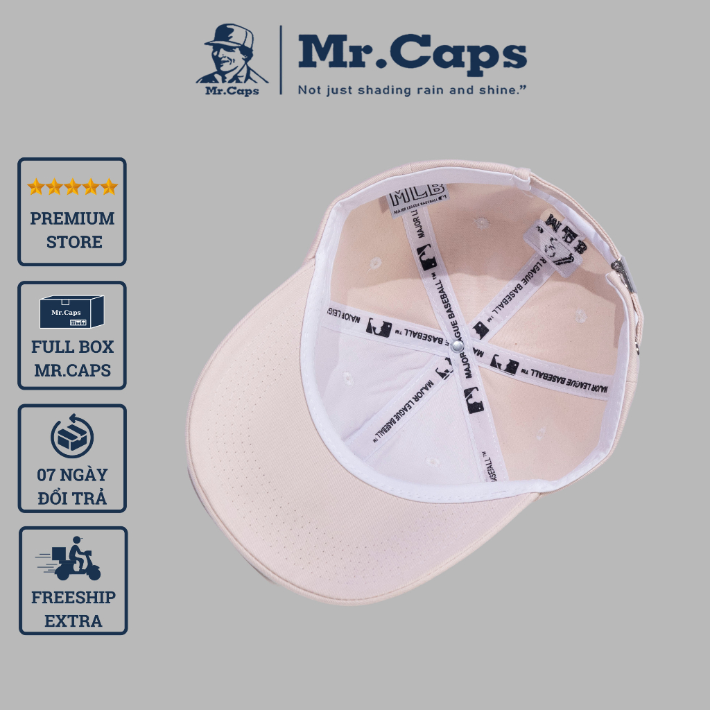 Mũ lưỡi trai Unisex LA Hàn Quốc - Nón kết chất liệu vải kaki phong cách thời trang thể thao cho cả nam và nữ Mrcaps