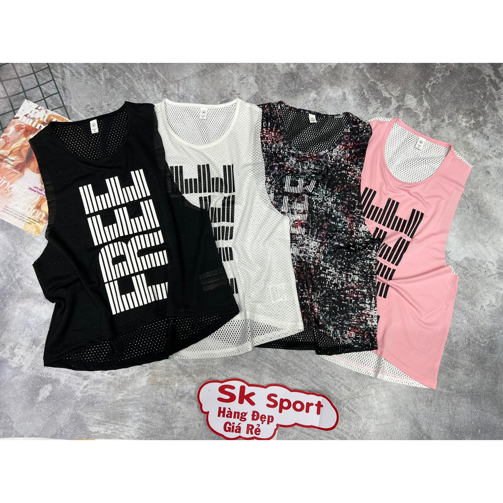 Áo tanktop nữ tập gym yoga, áo mặc phối bên ngoài siêu xinh P40200
